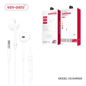 3.5mm Earphones with tangle-free design and superior sound quality