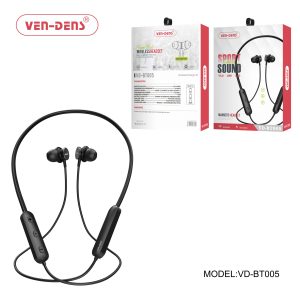 Wireless Magnetic Sports Sound Neck Headset with magnetic earbuds.